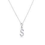 Load image into Gallery viewer, SO SEOUL Personalized Initial Alphabet Letter Aurore Boreale Swarovski® Crystal Pendant Necklace