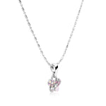 Load image into Gallery viewer, SO SEOUL Petite Caria Butterfly Austrian Crystal Set - Aurore Boreale or Pink Stud Earrings and Pendant Necklace
