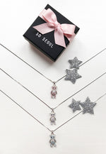 Load image into Gallery viewer, SO SEOUL Pretty Little Teddy Bear 3D Movable Aurore Boreale Crystal Pendant Necklace-Gift for Girls