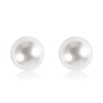 Load image into Gallery viewer, SO SEOUL Exquisite Swarovski® Crystal Pearl Classic White Pink Grey Round Pierced Stud Earrings