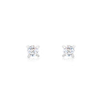 Load image into Gallery viewer, SO SEOUL Athena Brilliant Cut 0.1-2.5 CARAT Solitaire Round Diamond Simulant Cubic Zirconia Stud Earrings