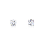Load image into Gallery viewer, SO SEOUL Athena Brilliant Cut 0.1-2.5 CARAT Solitaire Round Diamond Simulant Cubic Zirconia Stud Earrings
