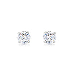 Load image into Gallery viewer, SO SEOUL Athena Brilliant Cut 0.1-2.5 CARAT Solitaire Round Diamond Simulant Cubic Zirconia Stud Earrings