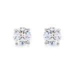 Load image into Gallery viewer, SO SEOUL Athena Brilliant Cut 0.1-2.5 CARAT Solitaire Round Diamond Simulant Cubic Zirconia Stud Earrings