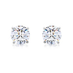 Load image into Gallery viewer, SO SEOUL Athena Brilliant Cut 0.1-2.5 CARAT Solitaire Round Diamond Simulant Cubic Zirconia Stud Earrings