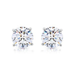 Load image into Gallery viewer, SO SEOUL Athena Brilliant Cut 0.1-2.5 CARAT Solitaire Round Diamond Simulant Cubic Zirconia Stud Earrings
