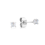 Load image into Gallery viewer, SO SEOUL Athena Brilliant Cut 0.1-2.5 CARAT Solitaire Round Diamond Simulant Cubic Zirconia Stud Earrings