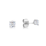 Load image into Gallery viewer, SO SEOUL Athena Brilliant Cut 0.1-2.5 CARAT Solitaire Round Diamond Simulant Cubic Zirconia Stud Earrings