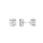 Load image into Gallery viewer, SO SEOUL Athena Brilliant Cut 0.1-2.5 CARAT Solitaire Round Diamond Simulant Cubic Zirconia Stud Earrings
