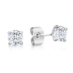Load image into Gallery viewer, SO SEOUL Athena Brilliant Cut 0.1-2.5 CARAT Solitaire Round Diamond Simulant Cubic Zirconia Stud Earrings