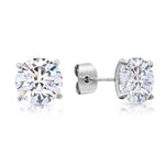 Load image into Gallery viewer, SO SEOUL Athena Brilliant Cut 0.1-2.5 CARAT Solitaire Round Diamond Simulant Cubic Zirconia Stud Earrings