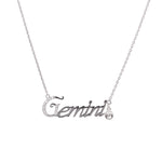 Load image into Gallery viewer, SO SEOUL Zodiac Constellation Necklace with Diamond Simulant Cubic Zirconia - Aries to Pisces