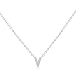 Load image into Gallery viewer, SO SEOUL Eternal Radiant Initial Charm Diamond Simulant Necklace
