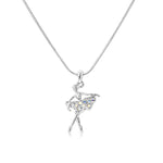 Load image into Gallery viewer, SO SEOUL Ellie Ballerina Dancer Aurore Boreale Austrian Crystal Ballet Pendant Chain Necklace - Elegant Gift for Girls
