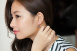 Load image into Gallery viewer, SO SEOUL Elegant Swarovski White and Light Grey Crystal Pearl Dangle Earrings
