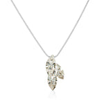 Load image into Gallery viewer, SO SEOUL Ioni Triple Leaf Swarovski®Crystal Pendant Necklace
