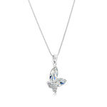 Load image into Gallery viewer, SO SEOUL Caria Butterfly Moonlight and Montana Swarovski® Crystal Pendant Chain Necklace
