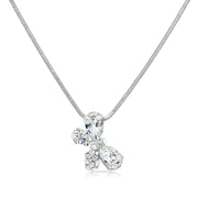SO SEOUL Caria Butterfly Moonlight or Blue Shade Swarovski® Crystal Pendant Necklace