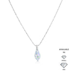 Load image into Gallery viewer, SO SEOUL Ghent Teardrop Aurore Boreale Swarovski® Crystal Pendant Chain Necklace