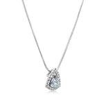 Load image into Gallery viewer, SO SEOUL &#39;Genesis&#39; Triangular Pendant Necklace with Blue Shade Swarovski® Crystal
