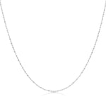 Load image into Gallery viewer, SO SEOUL Rhodium-Plated Adjustable Ball-Bar Chain Necklace 45cm/18inch to 66cm/26inch
