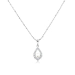 Load image into Gallery viewer, SO SEOUL Everleigh Pearl Halo Pendant with Diamond Simulant Cubic Zirconia Stud Earrings and Pendant Necklace Set
