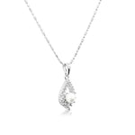 Load image into Gallery viewer, SO SEOUL Everleigh Pearl Halo Pendant with Diamond Simulant Cubic Zirconia Stud Earrings and Pendant Necklace Set
