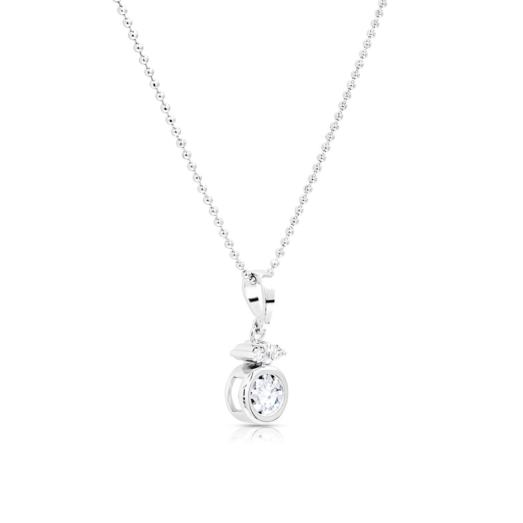 SO SEOUL Callista Perfume Bottle Design Diamond Simulant Cubic Zirconia Pendant Necklace