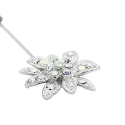 SO SEOUL Aurora Borealis Crystal Sunburst Lapel Pin Brooch