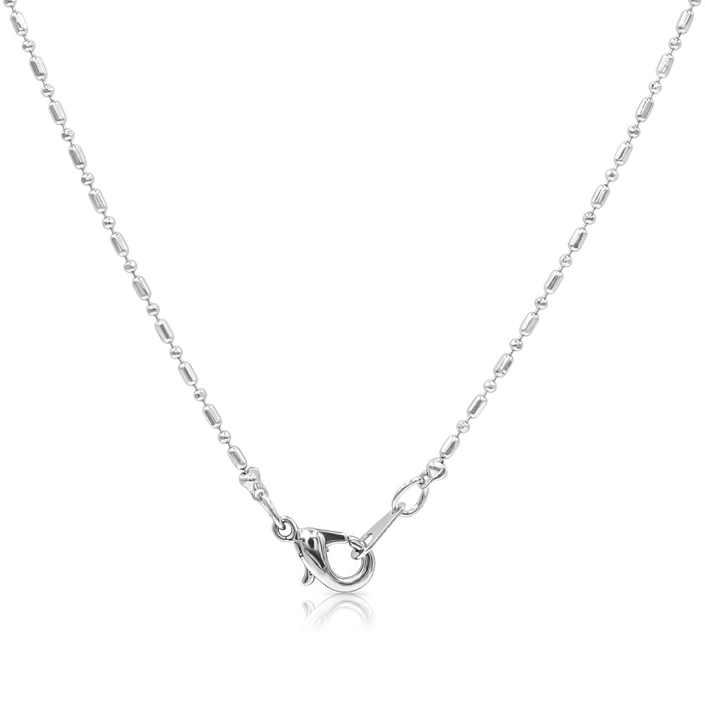 SO SEOUL Alette Clover Necklace - Pearl Pendant with Cubic Zirconia Diamond Simulant