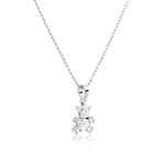 Load image into Gallery viewer, SO SEOUL Charming Teddy Bear Diamond Simulant Cubic Zirconia Pendant Necklace
