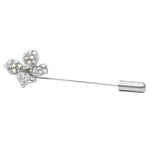 Load image into Gallery viewer, SO SEOUL Leilani Aurore Boreale Crystal Four-Petal Lapel Pin
