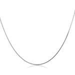 Load image into Gallery viewer, SO SEOUL Rhodium-Plated Adjustable Snake Chain Necklace 45cm/18inch to 76cm/30inch
