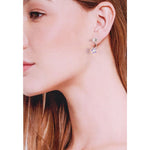Load image into Gallery viewer, SO SEOUL Leilani Blossom Swarovski® Crystal Aurore Boreale Dangle Earring Jackets
