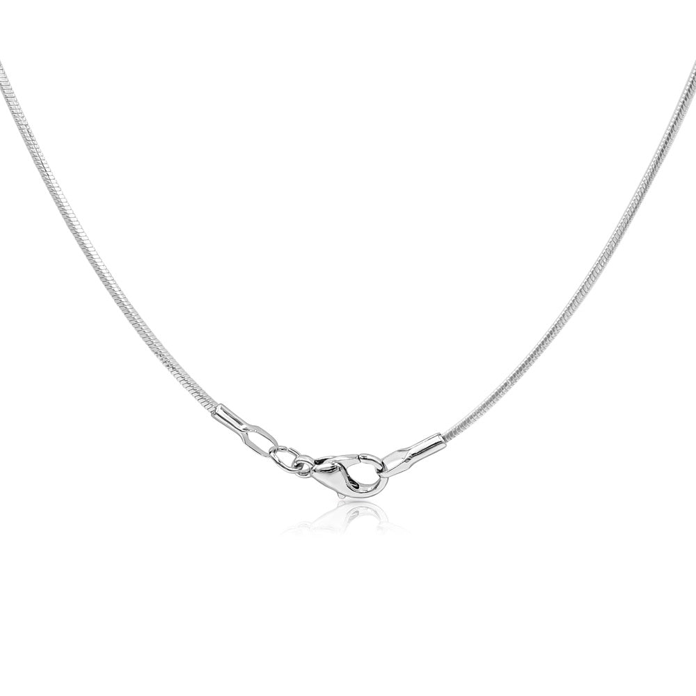 SO SEOUL Caria Butterfly Moonlight and Montana Swarovski® Crystal Pendant Chain Necklace