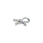 Load image into Gallery viewer, SO SEOUL Elegant Ribbon Bow Brooch with Aurore Boreale Austrian Crystals - Versatile Dainty Baby Pin for Hijabs and Kerongsang
