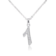 SO SEOUL Lucky Number Series - Austrian White Crystal Numerical Pendant Necklaces (1-9)