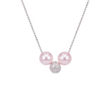 Load image into Gallery viewer, SO SEOUL Elegant Rosaline Swarovski® Crystal Pearl Stud Earrings and Pendant Necklace Jewelry Set
