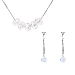 Load image into Gallery viewer, SO SEOUL Ghent Elegant Aurore Boreale Swarovski® Crystal Dangle Earrings and Necklace Set
