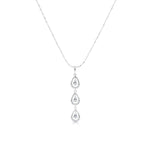 Load image into Gallery viewer, SO SEOUL Callista Teardrop Diamond Simulant Dangle Earrings and Pendant Necklace Set
