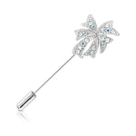 Load image into Gallery viewer, SO SEOUL Leilani Bow-Shaped Lapel Pin with Aurore Boreale Austrian Crystals

