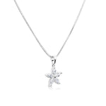 Load image into Gallery viewer, SO SEOUL Leilani Starflower Diamond Simulant Cubic Zirconia Pendant Necklace
