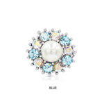 Load image into Gallery viewer, SO SEOUL Signature Pearl - Austrian Crystal Mini Brooch &amp; Hijab Pin in Assorted Colors
