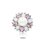 Load image into Gallery viewer, SO SEOUL Signature Pearl - Austrian Crystal Mini Brooch &amp; Hijab Pin in Assorted Colors
