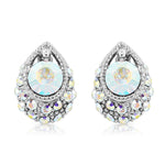 Load image into Gallery viewer, SO SEOUL &#39;Enchanted Teardrop&#39; Stud Earrings with Aurore Boreale Swarovski Crystals
