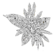 SO SEOUL Leilani Oversized Flower Bouquet Aurore Boreale Austrian Crystal Rollover Clasp Brooch