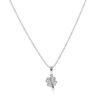 Load image into Gallery viewer, SO SEOUL Alette Clover Cluster Cubic Zirconia Drop Hoop Earrings and Pendant Necklace Set
