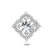 SO SEOUL Julian Vintage Square Mixed Colored Austrian Crystal Mini Baby Brooch Keronsang Pin Hijab