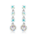 Load image into Gallery viewer, SO SEOUL &#39;Enchanted Sunshine&#39; Long Drop Earrings with Aurore Boreale Swarovski Crystals
