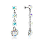 Load image into Gallery viewer, SO SEOUL &#39;Enchanted Sunshine&#39; Long Drop Earrings with Aurore Boreale Swarovski Crystals
